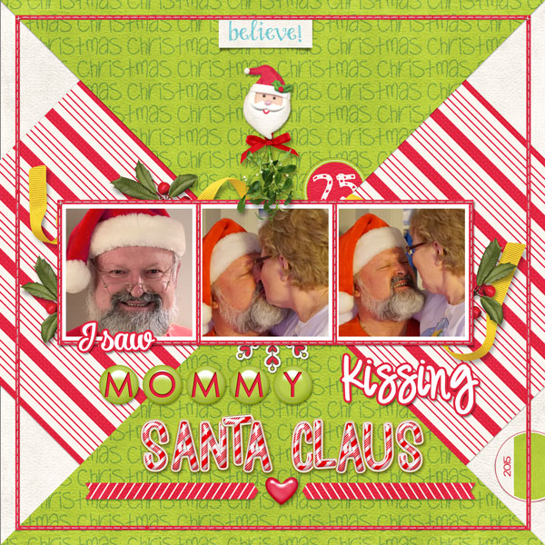 Kissing Santa