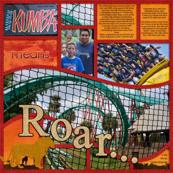 Kumba...means Roar...