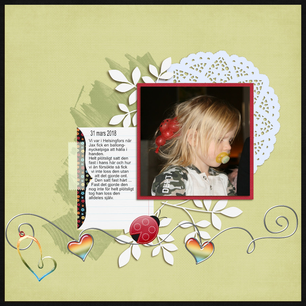 Ladybug in Jax hair