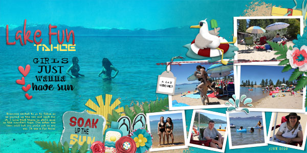 Lake Tahoe Fun double page