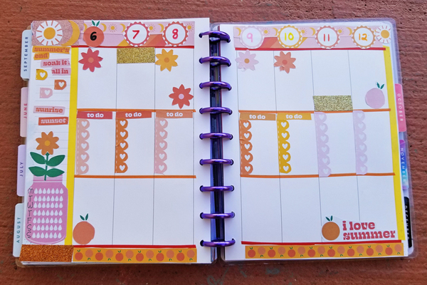 Last Summer Days planner