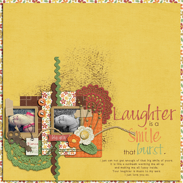 Laughter is a Smile that Burst