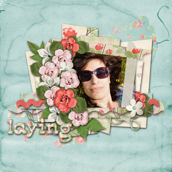laying