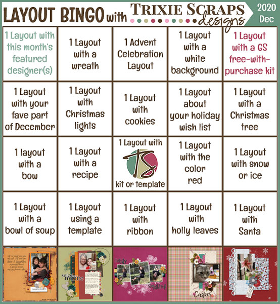 Layout Bingo Card - December