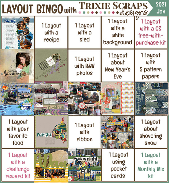 Layout BINGO card