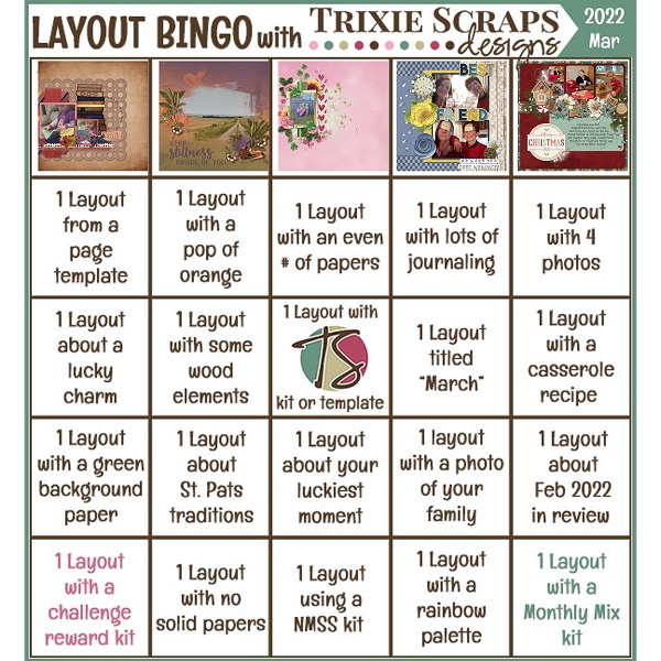 Layout Bingo Chall March 2022