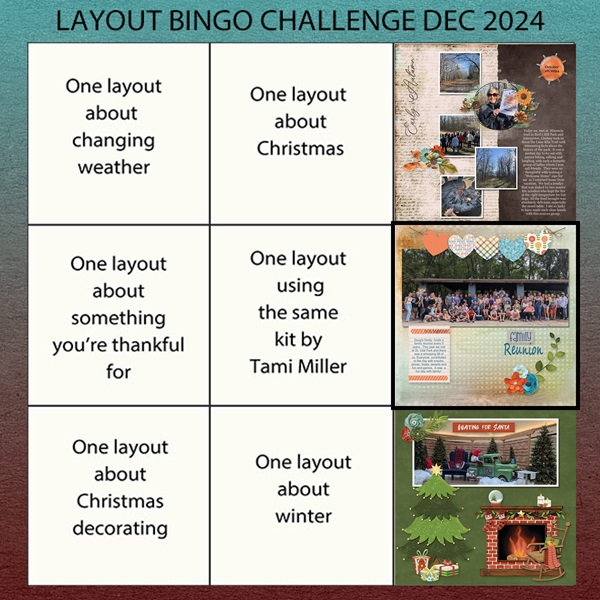 Layout Bingo Challenge Dec 2024