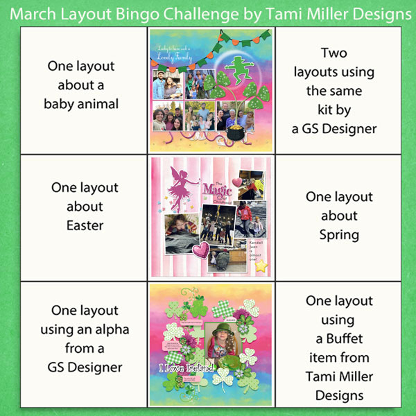 Layout Bingo Challenge