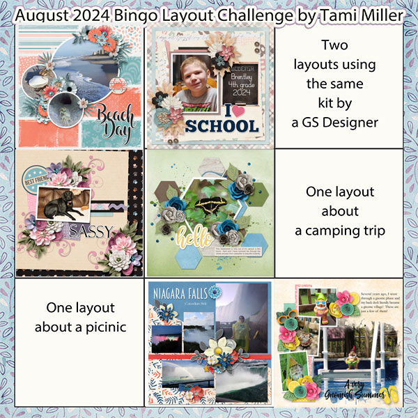 Layout Bingo Challenge