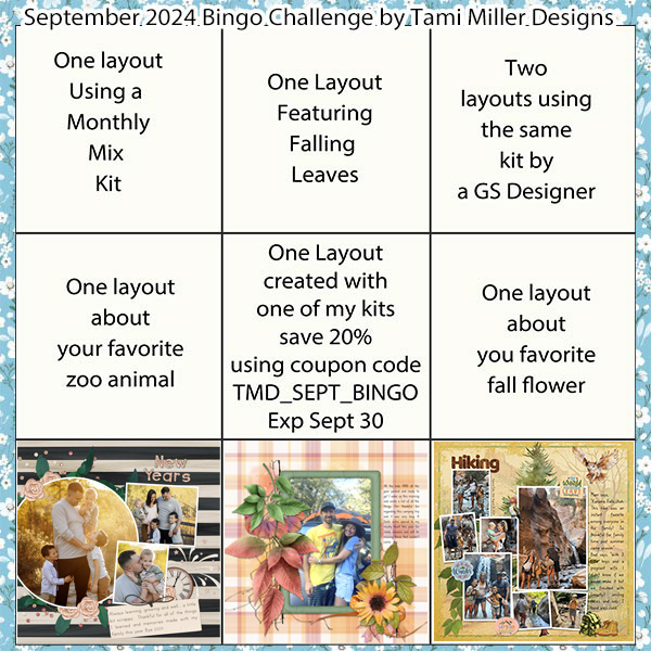 Layout Bingo Challenge