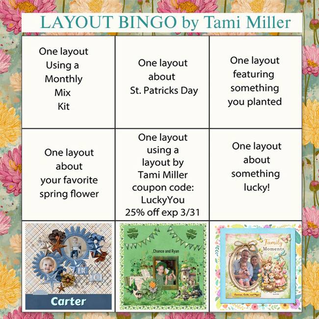 Layout Bingo Challenge