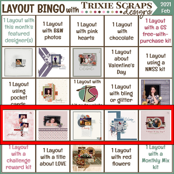 Layout Bingo - February 2021