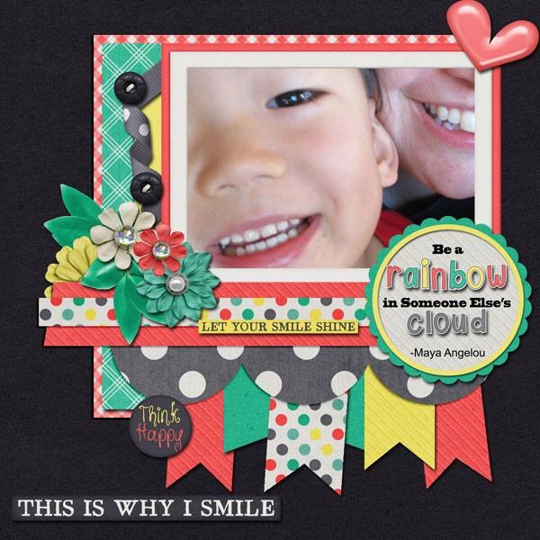 Layout using {Just Smile} by Aprilisa Designs https://store.gingerscraps.ne