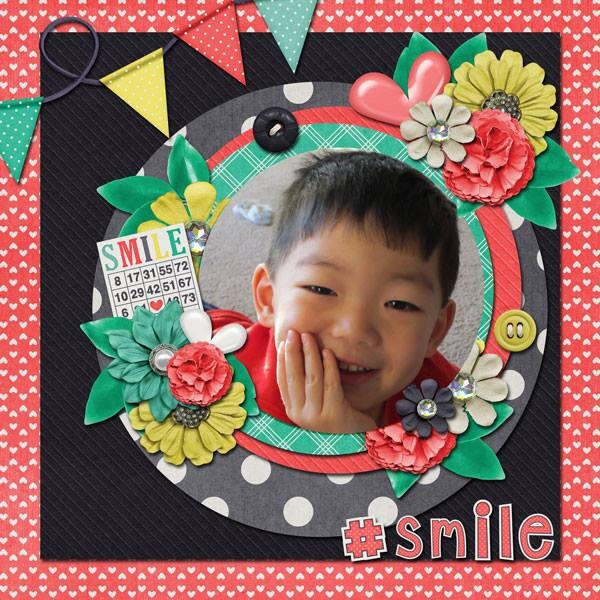 Layout using {Just Smile} By Aprilisa Designs