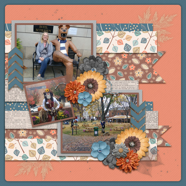 Lazy Autumn Days Kit with Lazy Autumn Days Template #2B-Miss Fish