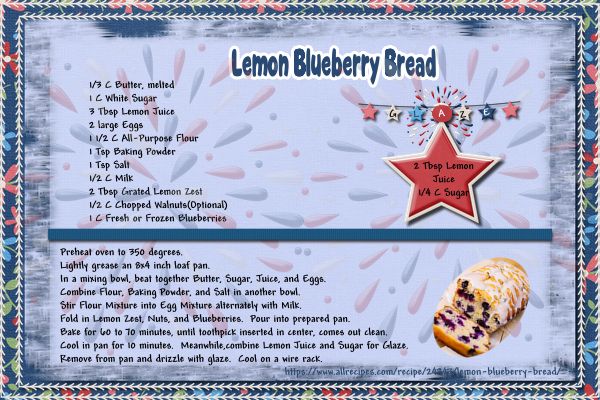 Lemon Blueberry Bread