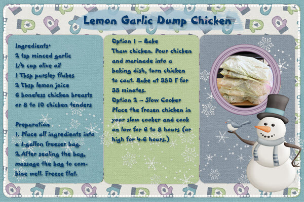 Lemon Garlic Dump Chicken