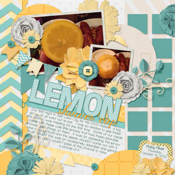 Lemon Shower Caps