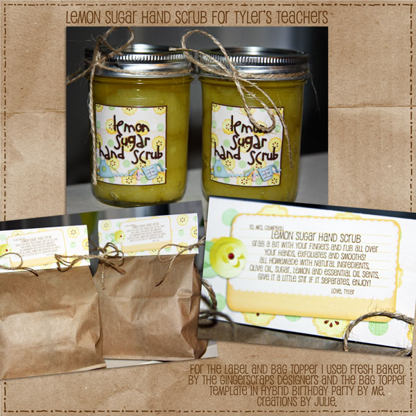 Lemon Sugar Hand Scrub For Teachers