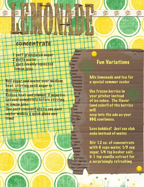 lemonade concentrate