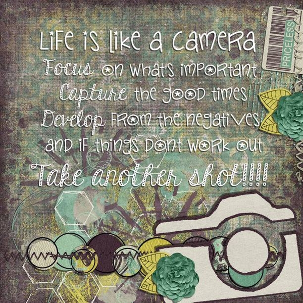 Life is like a camera