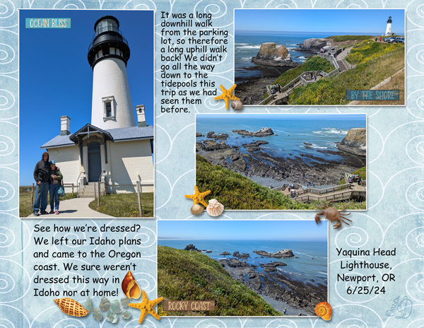 Lighthouse and tidepools