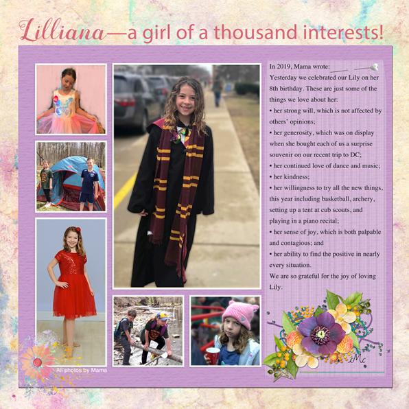 Lily is 8!