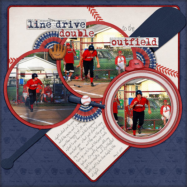 Line drive double to the outfield