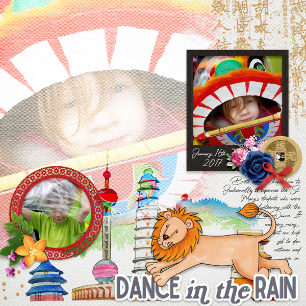 Lion Dance in the Rain