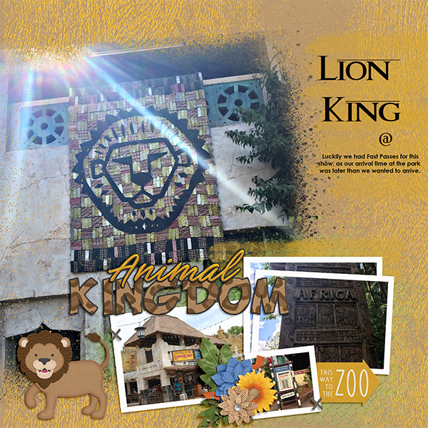 Lion King at Animal Kingdom