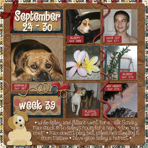 Lisa's Week Thirty Nine