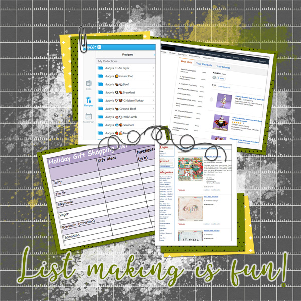 Lists Galore!