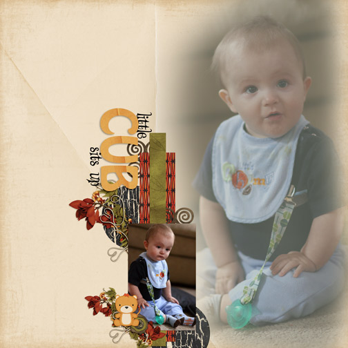 Little Cub Sits Up