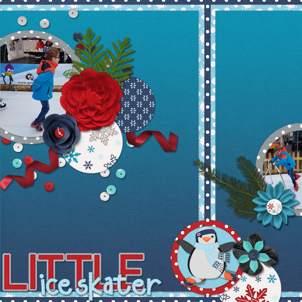 Little ice skater