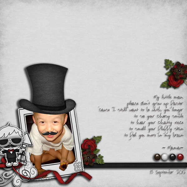 Little Man using Moustache