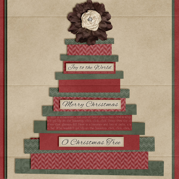 Little Rad Trio - Christmas Harmony / Blue Heart Scraps - Christmas Time TP