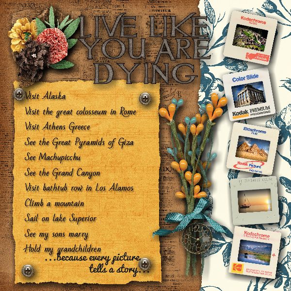 Live like you are dying