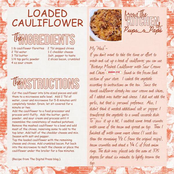 Loaded Cauliflower