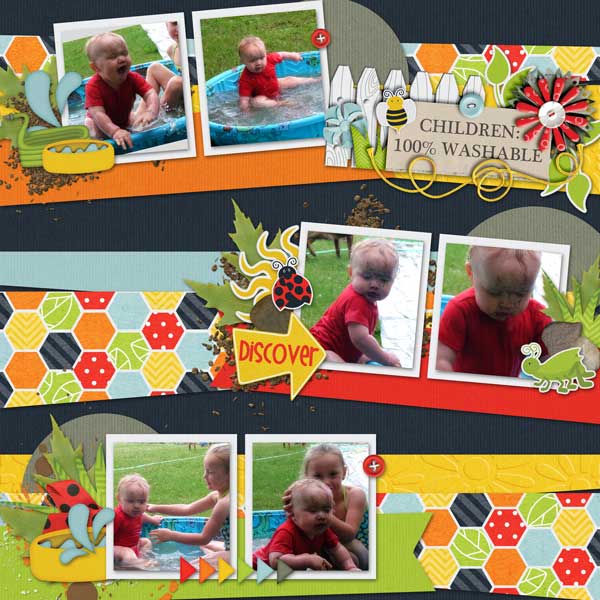 Logan Swimming In Pool