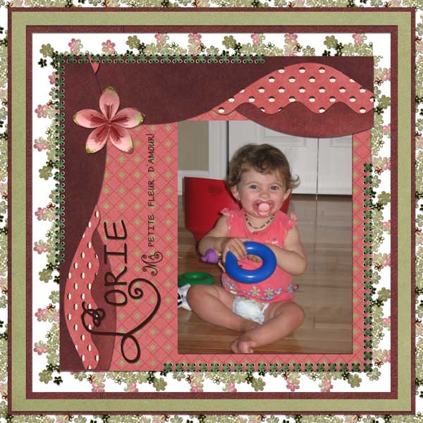 Lorie, ma petite fleur!