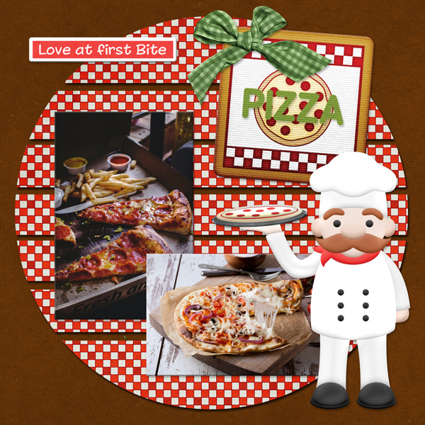 Love at first bite ... pizza