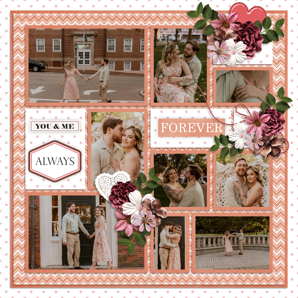 Lovely February Temp #4 with Lovely February Kit -Tinci