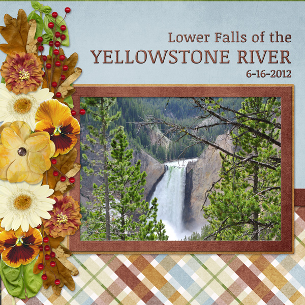 Lower Falls of the YELLOWSTONE RIVER