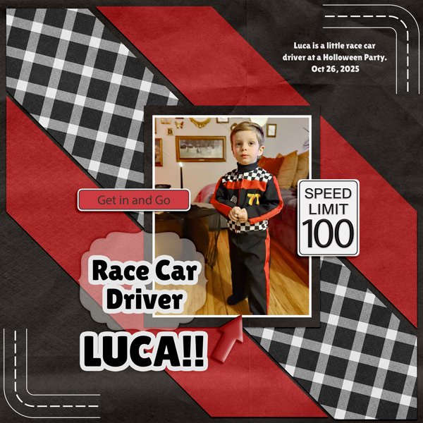 Luca Race Car Driver