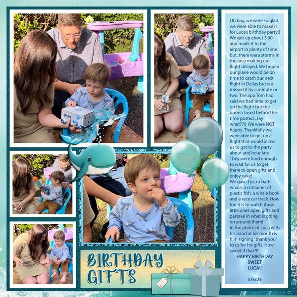 Luca's B'day Gifts