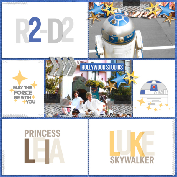 Luke Skywalker, Princess Leia, and R2D2