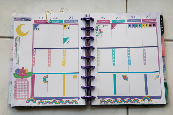 Lunar Rainbow planner