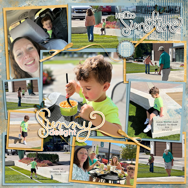 Lunch Outside with Our Grandson 10.15.22