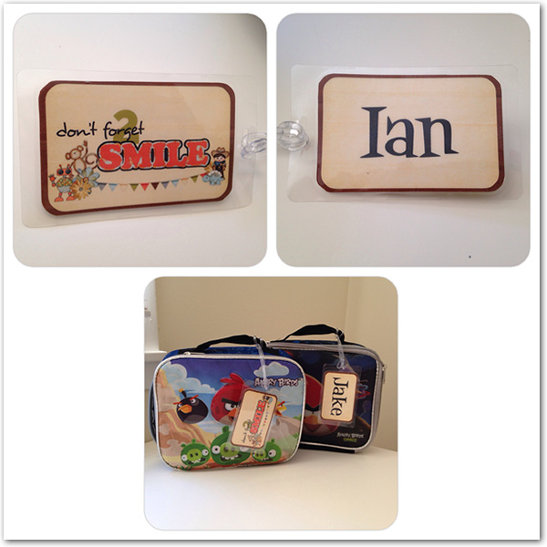 Lunchbox Tags
