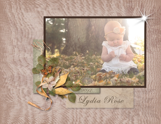 Lydia - fall leaves